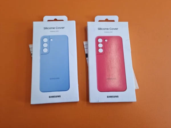 Huse originale Samsung S22, Silicon Cover , Red, Blue Sky, sigilate